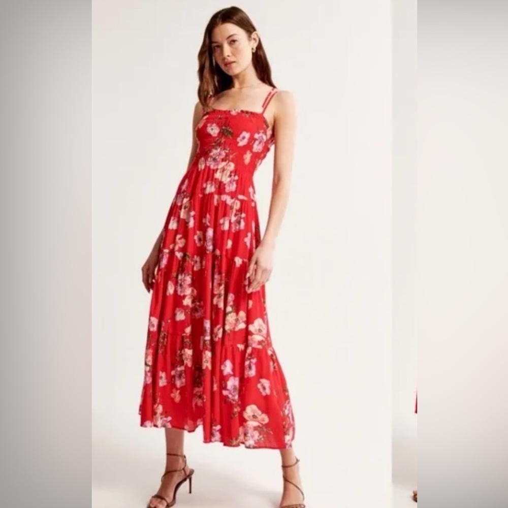 Abercrombie Red Maxi Dress
